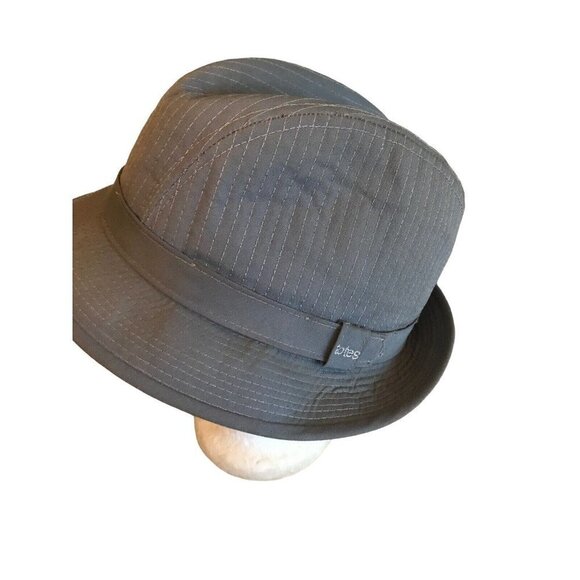 Totes Cotton Gray Quilted Fedora Hat Mens Size Large - Picture 2 of 7